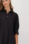 BRIARWOOD CAMEO SHIRT DRESS-BLACK