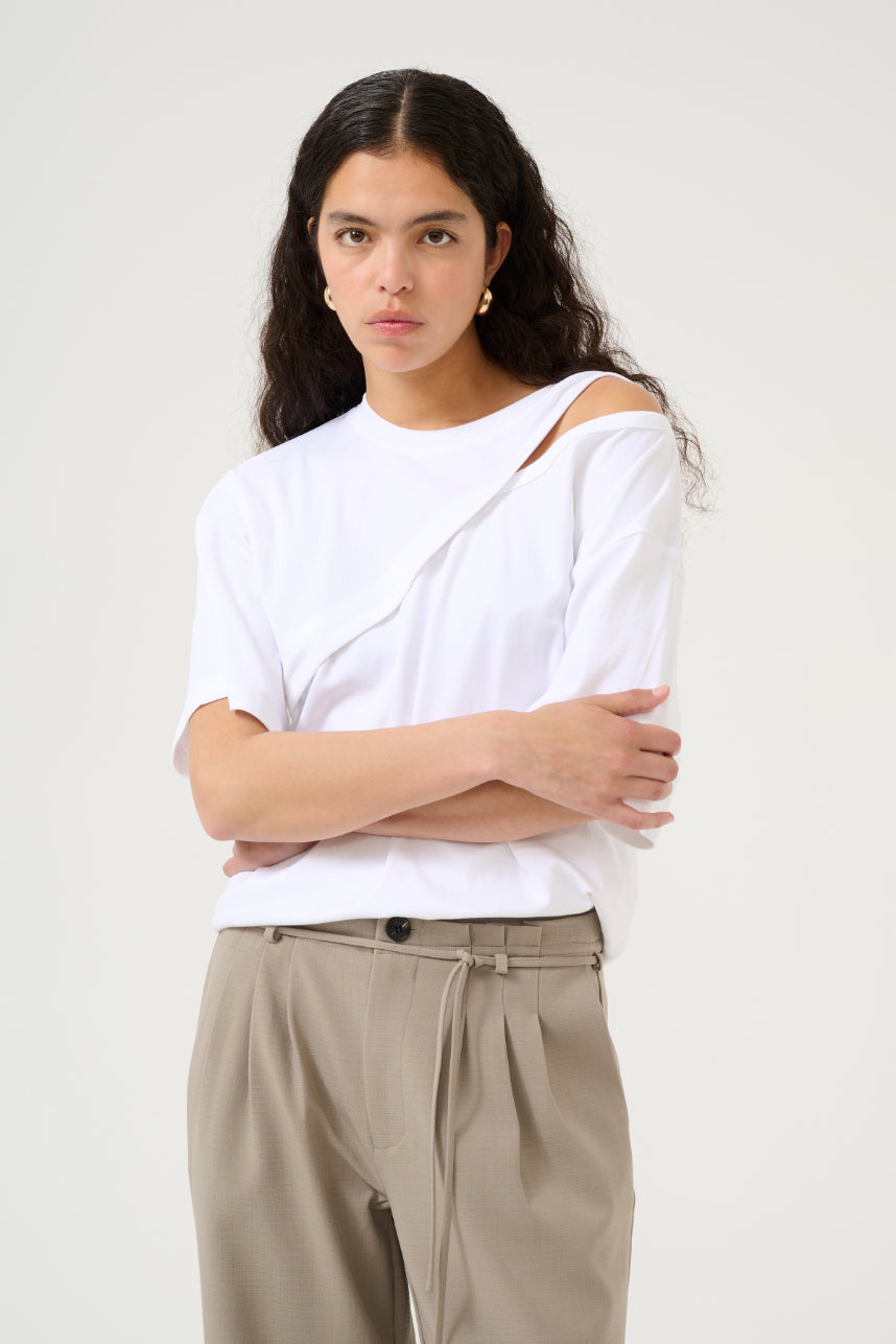 KAREN BY SIMONSEN KBRENEE HOLE TEE-BRIGHT WHITE