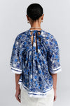 KAREN WALKER FIELD BLOUSE-BLUE MULTI