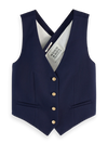 SCOTCH & SODA CROSS BACK TWILL WAISTCOAT