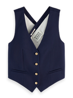 SCOTCH & SODA CROSS BACK TWILL WAISTCOAT