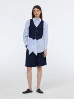 SCOTCH & SODA CROSS BACK TWILL WAISTCOAT