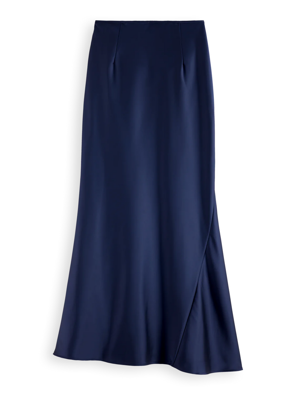 SCOTCH & SODA MIDI BIAS SKIRT-NAVY