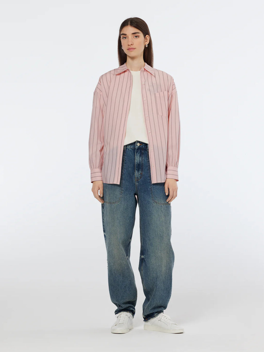 SCOTCH & SODA STRIPED OVERSIZE SHIRT