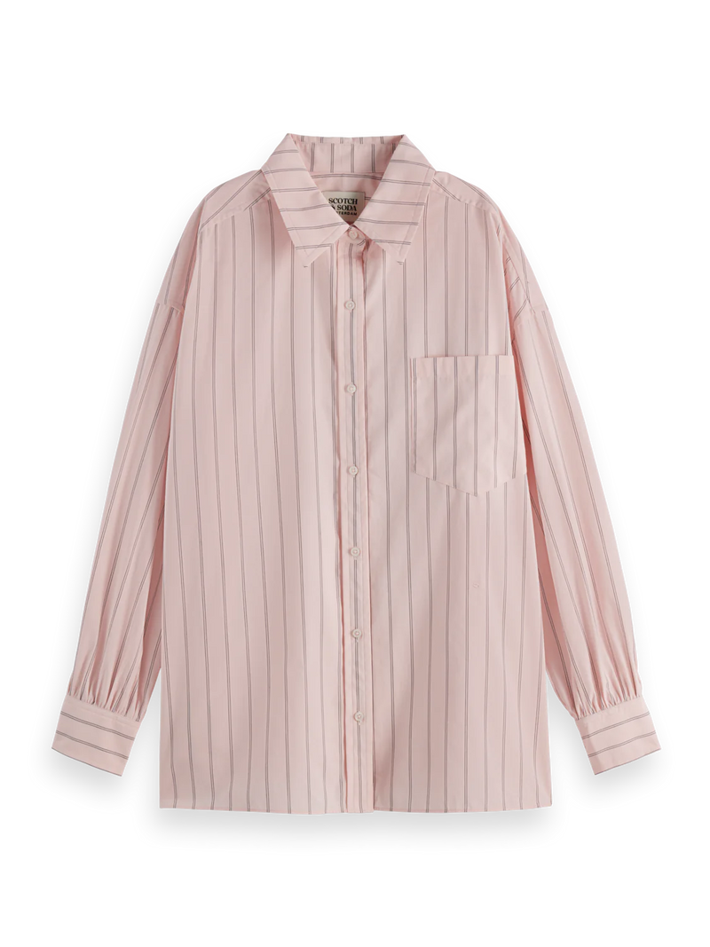 SCOTCH & SODA STRIPED OVERSIZE SHIRT