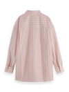 SCOTCH & SODA STRIPED OVERSIZE SHIRT