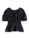 SCOTCH & SODA GATHERED COTTON TOP