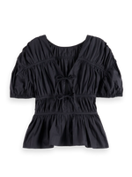 SCOTCH & SODA GATHERED COTTON TOP