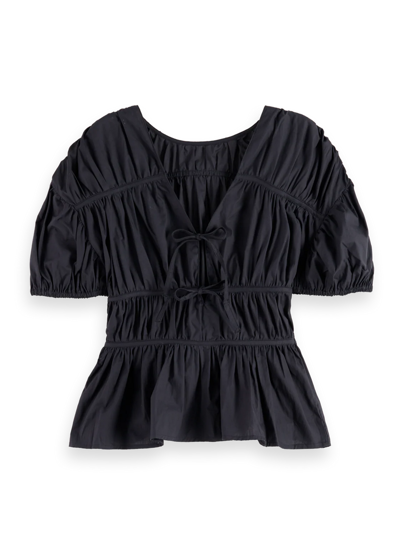 SCOTCH & SODA GATHERED COTTON TOP