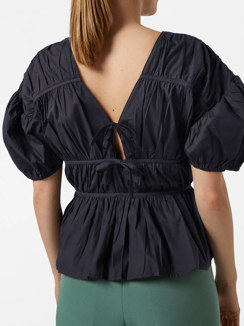 SCOTCH & SODA GATHERED COTTON TOP