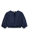 SCOTCH & SODA CROPPED TOP-NAVY