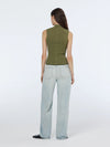 SCOTCH & SODA RIBBED KNITTED TANK-MILITARY