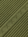 SCOTCH & SODA RIBBED KNITTED TANK-MILITARY