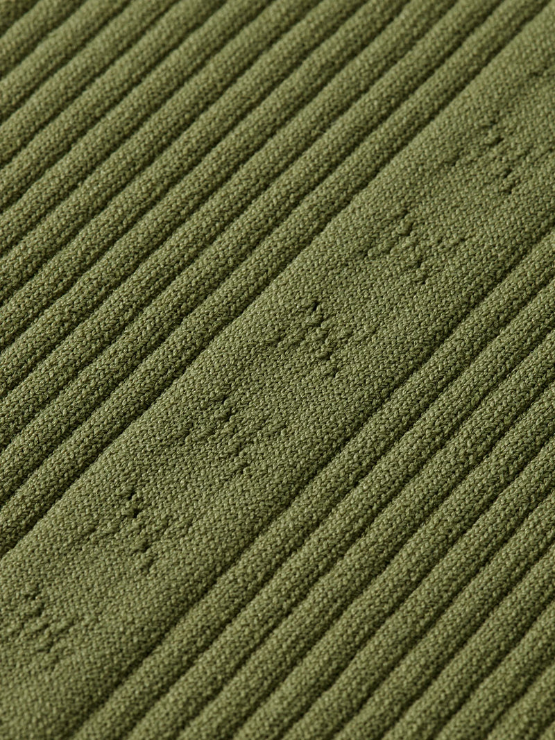 SCOTCH & SODA RIBBED KNITTED TANK-MILITARY