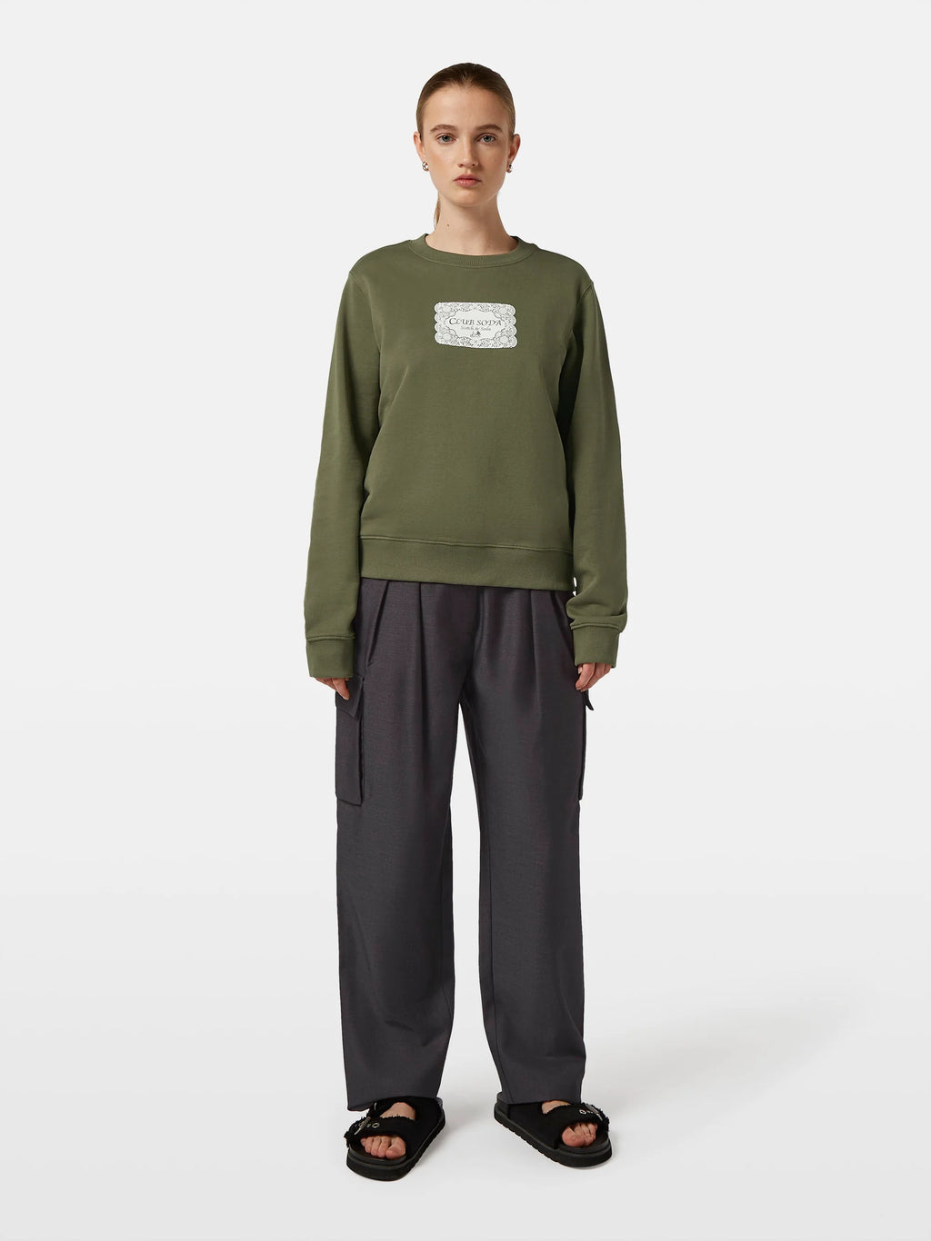SCOTCH & SODA CHEST ARTWORK SWEATSHIRT