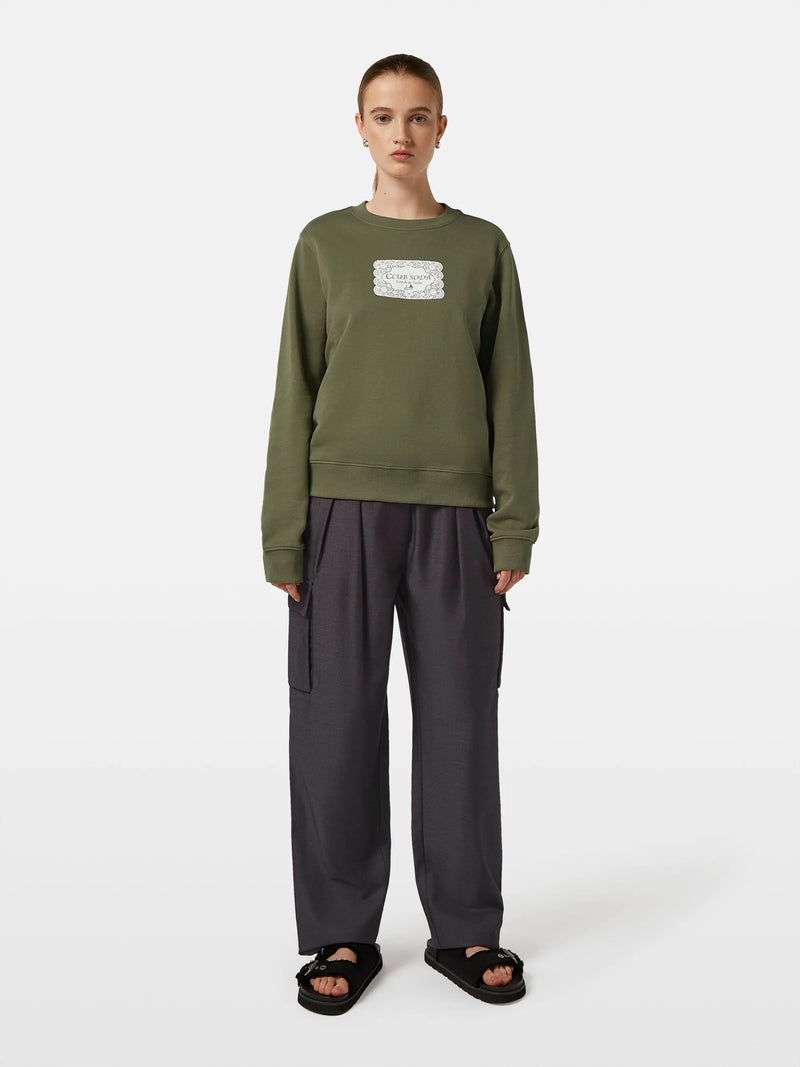 SCOTCH & SODA CHEST ARTWORK SWEATSHIRT