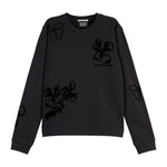 SCOTCH & SODA FLOCK PRINT SWEATSHIRT