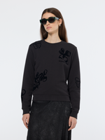 SCOTCH & SODA FLOCK PRINT SWEATSHIRT