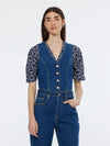 SCOTCH & SODA FITTED DENIM WAISTCOAT