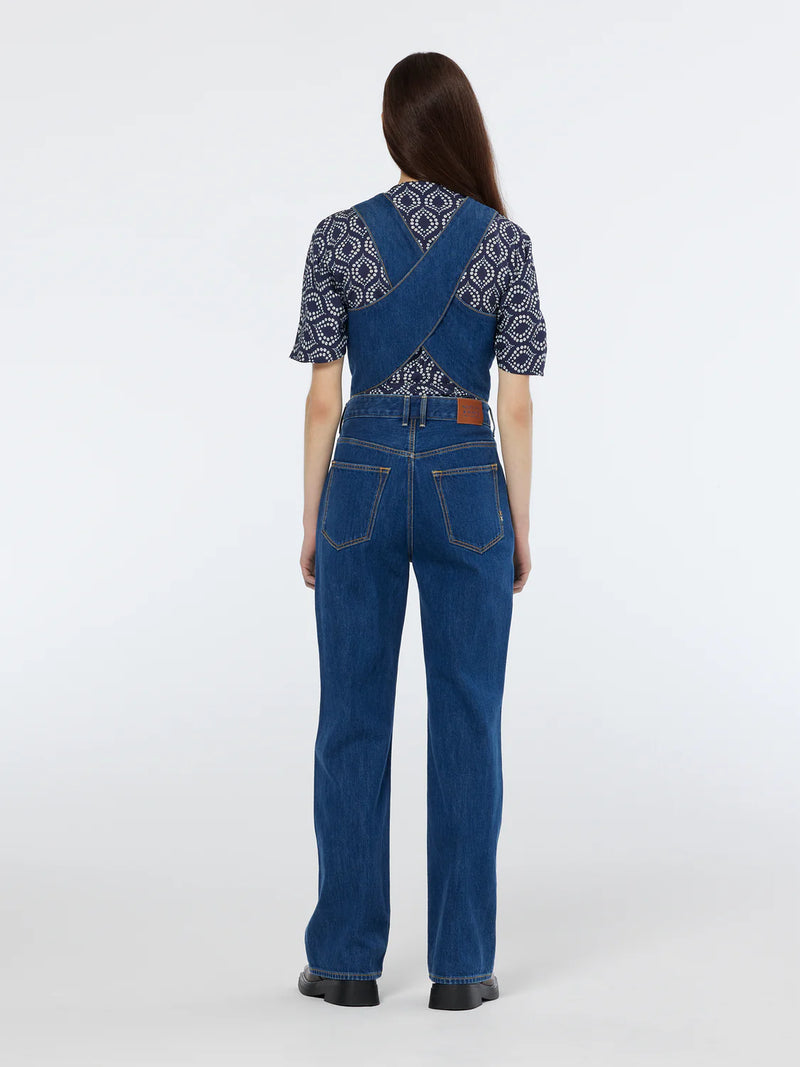 SCOTCH & SODA FITTED DENIM WAISTCOAT