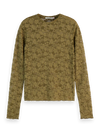 SCOTCH & SODA FLORAL LACE LS T-SHIRT