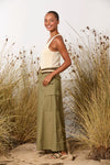 MAUD DAINTY INDIANA SKIRT-ARMY