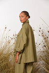 MAUD DAINTY CROFT TOP-ARMY