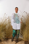 MAUD DAINTY CATS MEOW SHIRT-WHITE