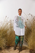 MAUD DAINTY CATS MEOW SHIRT-WHITE