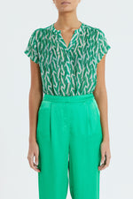 LOLLYS LAUNDRY HEATHER TOP-GREEN