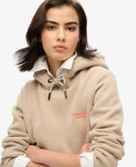 SUPERDRY ESSENTIAL LOGO HOODIE-COBBLESTONE GREY