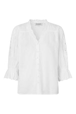 LOLLYS LAUNDRY CHARLIE LL SHIRT-WHITE