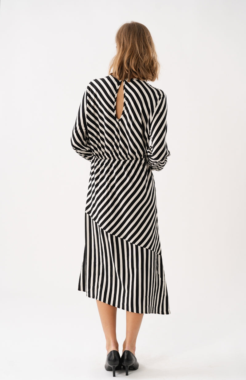 LOLLYS LAUNDRY RIGA LL MIDI DRESS LS