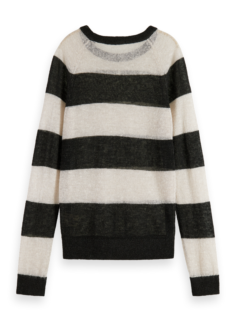 SCOTCH&SODA BLOCK STRIPE RAGLAN PULLOVER