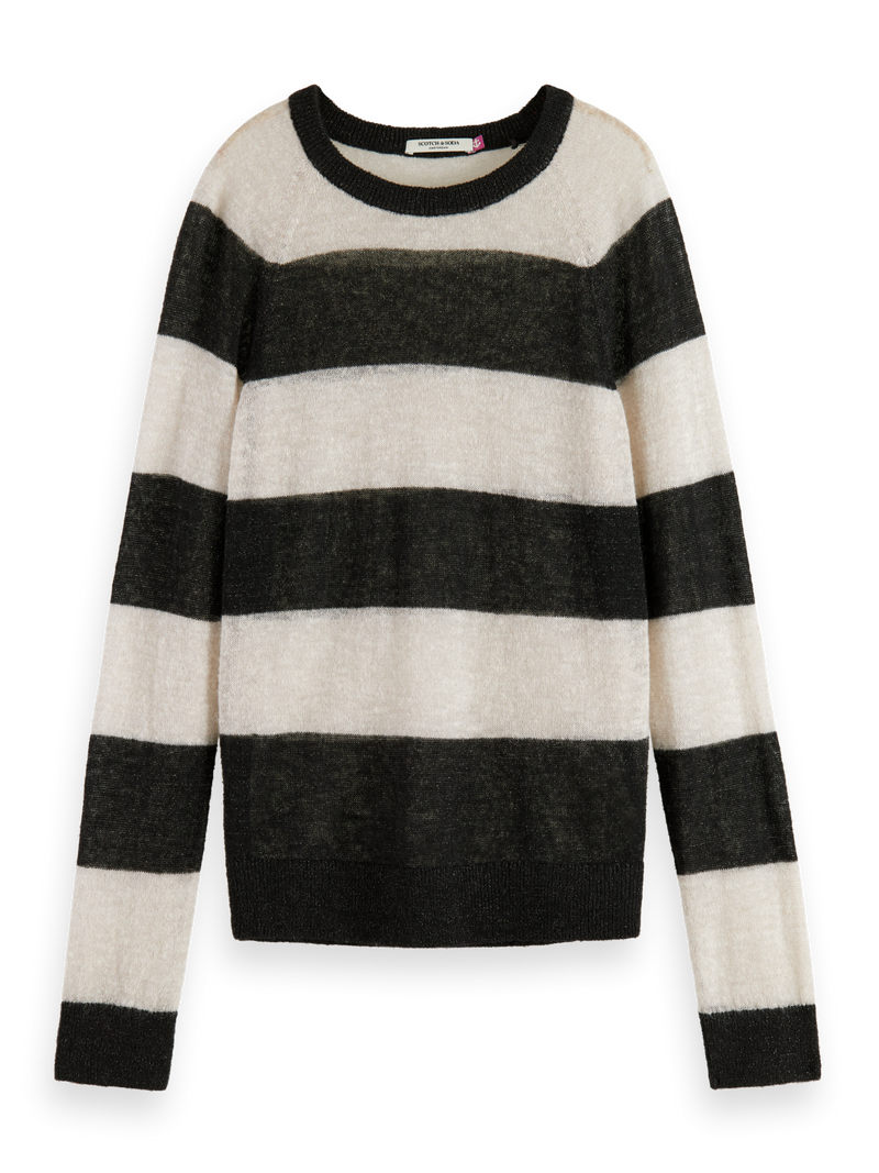 SCOTCH&SODA BLOCK STRIPE RAGLAN PULLOVER