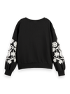 SCOTCH&SODA EMBROIDERED SLEEVE SWEAT