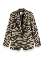 SCOTCH&SODA SINGLE BREASTED BLAZER-TIGER