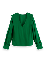 SCOTCH&SODA V NECK TOP-PINE TREE