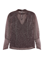 MAISON LUREX HIGH NECK TOP