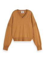 MAISON CORE V-NECK-TOBACCO