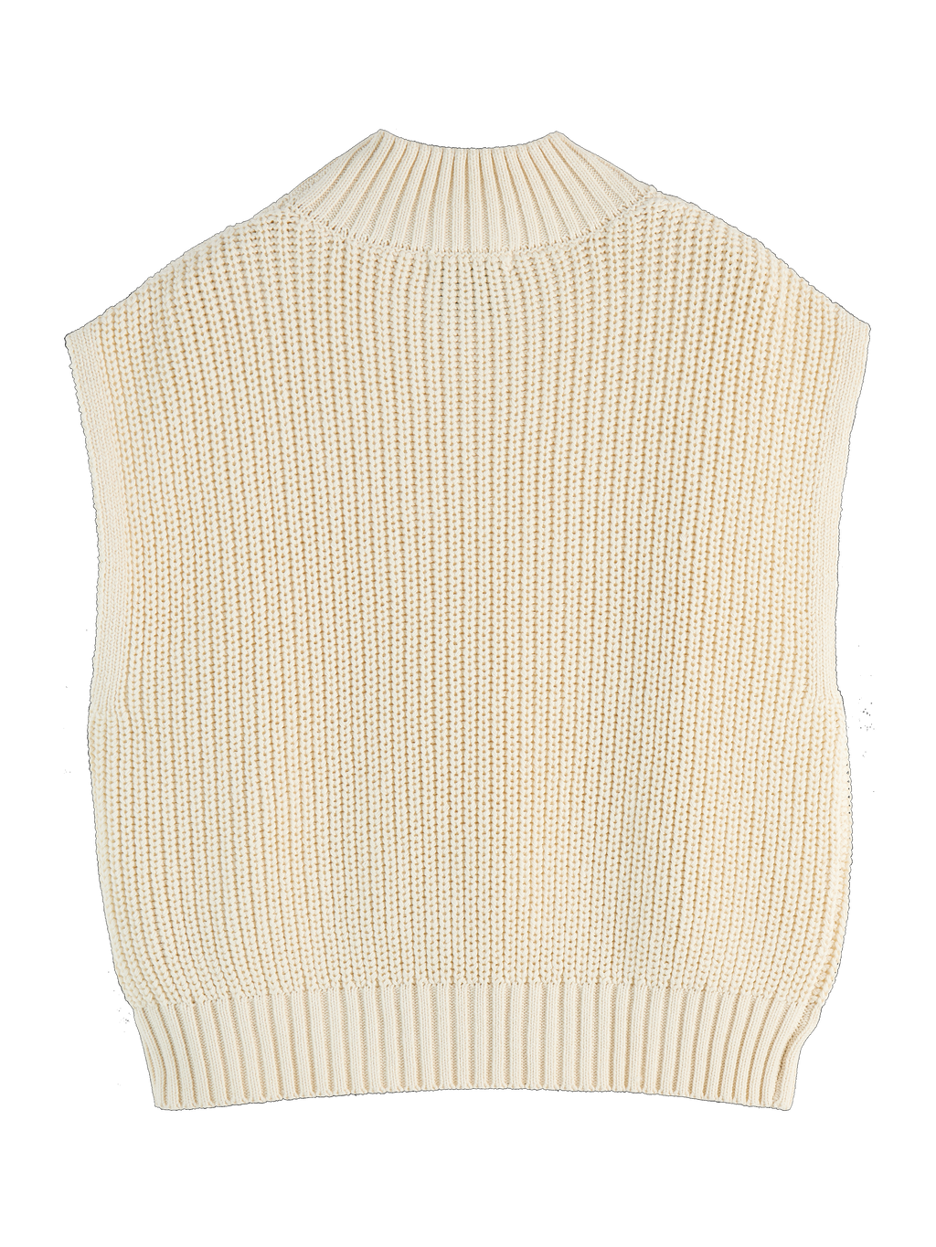 MAISON CABLE STITCH FUNNEL NECK SPENCER