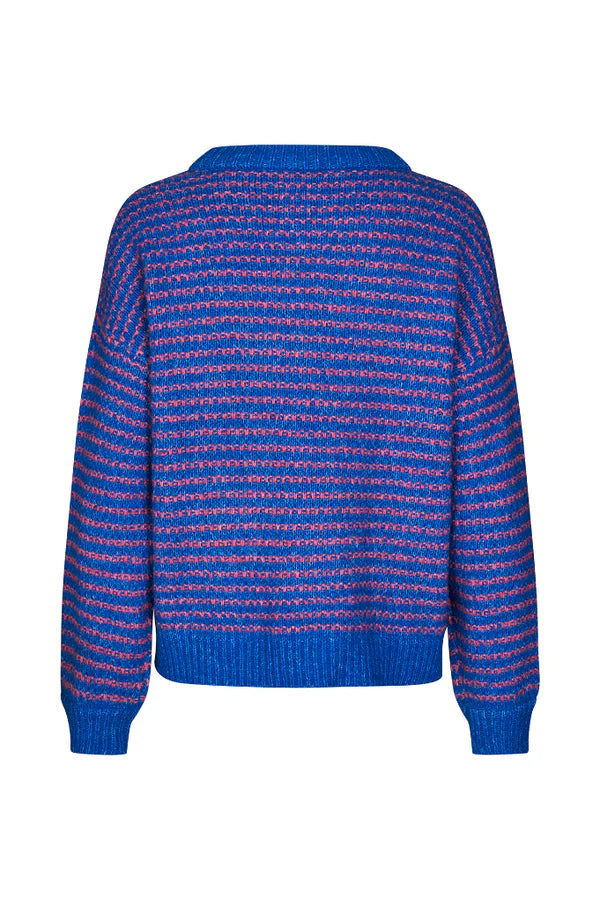 LOLLYS LAUNDRY TERRY KNIT JUMPER-BLUE