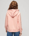 SUPERDRY ESSENTIAL LOGO ZIPHOOD UB-PINK