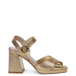 MISS WILSON PENELOPE HEEL-GOLD LIZARD CALF