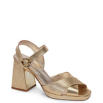 MISS WILSON PENELOPE HEEL-GOLD LIZARD CALF