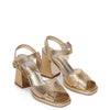 MISS WILSON PENELOPE HEEL-GOLD LIZARD CALF