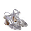 MISS WILSON PENELOPE HEEL-SILVER LIZARD CALF