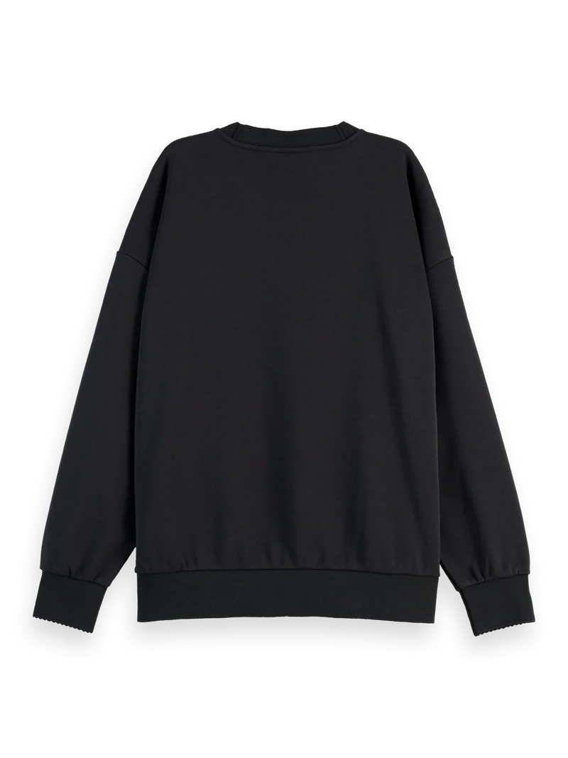 SCOTCH & SODA FOIL PRINT OVERSIZED TEE