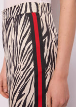 DENNY ROSE PRINTED SATIN PALAZZO TROUSER