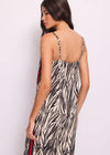 DENNY ROSE PRINTED SATIN TOP